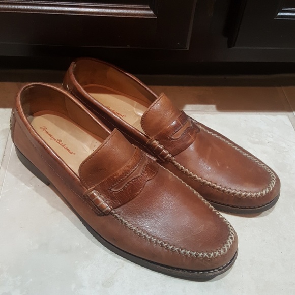 SOLD!! TOMMY BAHAMA "Finlay" Penny Loafers - Size 11 1/2 - Picture 1 of 7